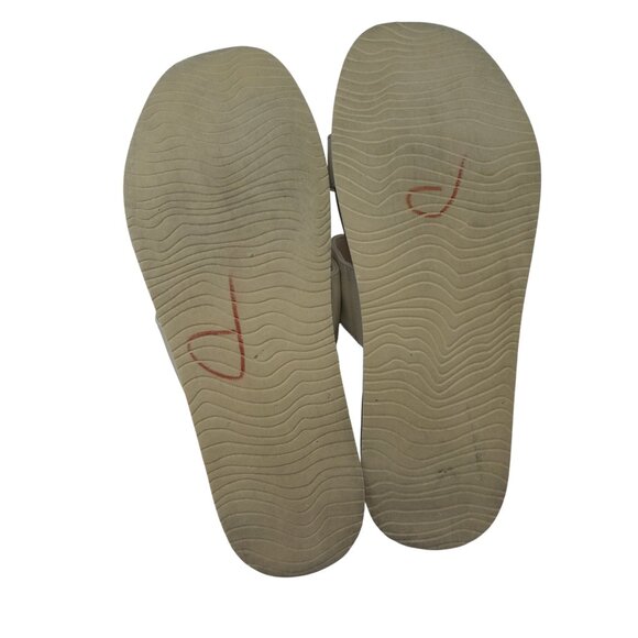 Reef Hali Hi 2 Bar White Open Toe Platform Wedge Slide Sandals Womens 10 - Picture 10 of 13